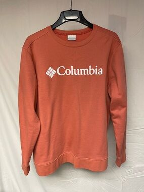 Columbia Men’s Crewneck Sweatshirt - Rust Orange with White Logo